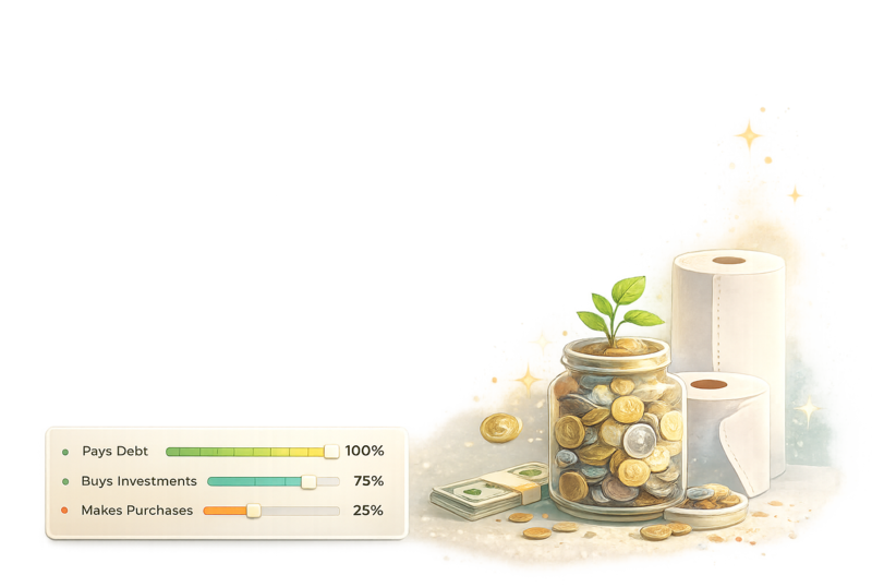 Windfall Money Allocation Simulator